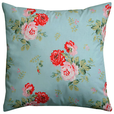 Cath Kidston Antique Rose Bouquet Cushion Duck Egg